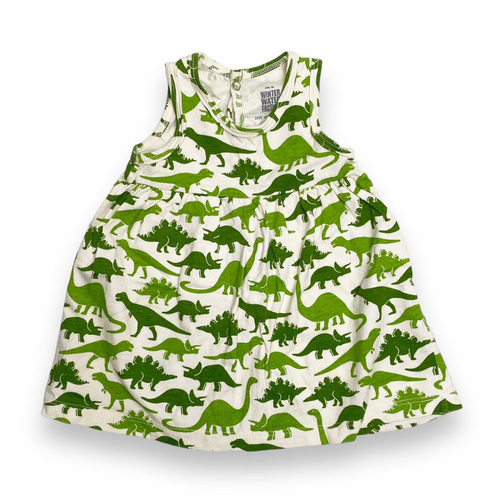 Winter Water Factory Dinosaur Dress 6m